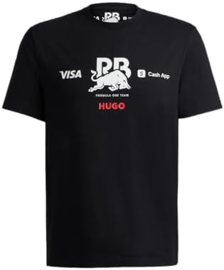 HUGO, F1 2024 Racing Bull Team Big Back Logo Tshirt, White, S