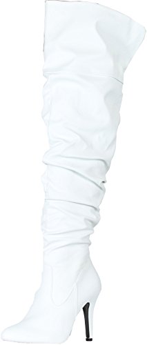 FOREVER LINK FOCUS-33 Women's Fashion Stylish Pull On Over Knee High Sexy Boots