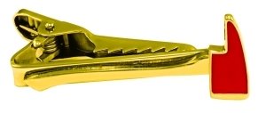 FIRE AXE TIE BAR - ENAMELED & PLATED Gold Plating, Size 2x5/16" - Uniform Firefighter, Fire Dept Security Police Sheriff - Exclusively Sold by UNIFORM WORLD