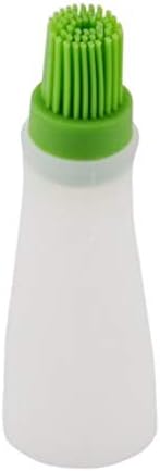 DEVZA Silicone Cooking Oil Bottle with Basting Brush | 11 X 5 cm | Multi Color