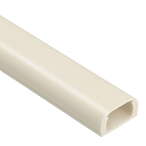 Wire Covers for 2 Cords, 68in Wire Hider On Wall Mounted, Beige Cord