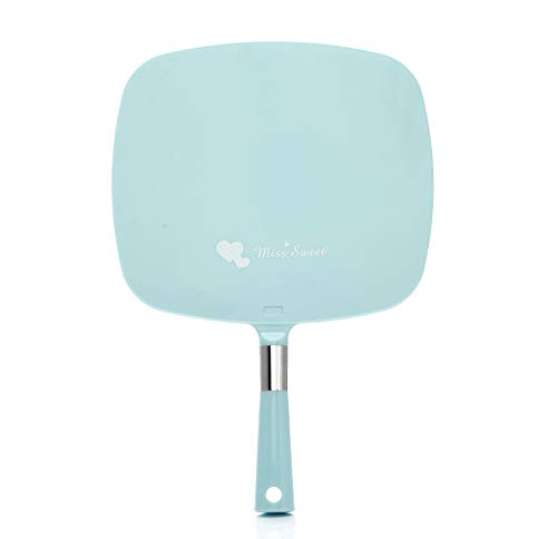 Miss Sweet Handheld Mirror Makeup Mirror (Blue)