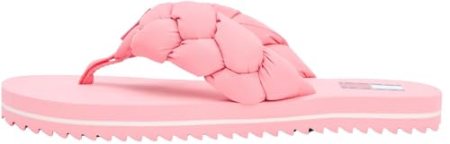 Damen Flip Flops Braided Beach Sandal mit Flecht-Detail, Rosa (Enchanted Pink), 39