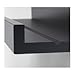 Set of 2 Modern Black Floating Ledge Shelf for Photos, Pictures, Frames Mosslanda 21 3/4
