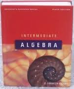 Intermediate Algebra, 6th Edition, by D. Franklin Wright