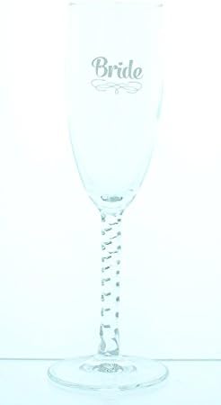 Champagne Flute - Bride Design.