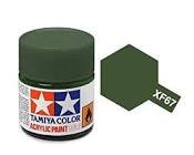 TAMXF67 81767 Acrylic Mini XF67 NATO Green 1/3 oz by Tamiya Paints