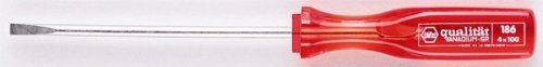 Wiha 18648 Cabinet Tip Slotted Screwdriver with Wiha Square Handle, 5.0 x 200mm