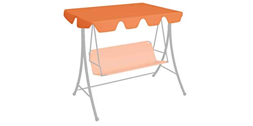 Ersatzdach für Gartenschaukel Orange 192x147 cm 270 g/m² Gartenbauten Pavillon-Rahmen Dächer für Pavillions – Bild 4