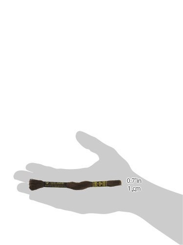 DMC 117-3371 Mouline Stranded Cotton Six Strand Embroidery Floss Thread, Black Brown, 8.7-Yard