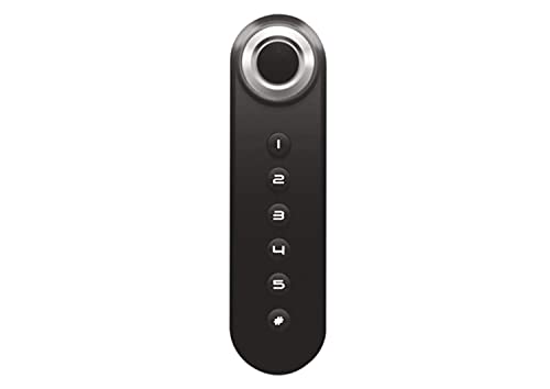 Ozone Smart Furniture Lock OZFL-66V-PF; Vertical & Handy; 24 Months Warranty; Fingerprint & Master PIN Code Access; Automatic Locking System; Black