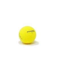 Pelotas de golf de color amarillo Power Bilt TPX V con acabado mate, (una docena)