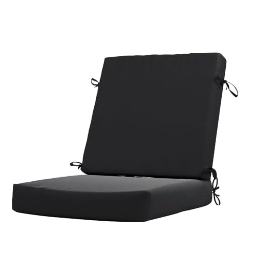 California Umbrella Outdoor Dining Chair, Patio Seat Cushion, 20 x 40 Inch, Pre…