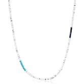 COAI Men's Beaded Necklace, Heishi Crystal Necklace for Men 20-26“