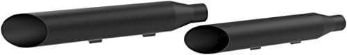 Khrome Werks 3in. HP-Plus Slip-On Mufflers - Slash Cut - Black, Color: Black 202895