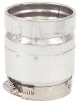 Connector Pipe Adj 3in Galv