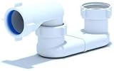 Bath Shower Drain Flat P-Trap 1 1/2" P Trap E000 for Acrylic bathtubs by Aniplast