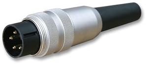 "Lumberg SV 40 Connector; circular din, plug, 4 cont, ip40, mates with KFR, KFV, KGR, KGV, KV"