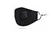 DualVertex Anti Pollution Mask Washable, Cotton Face Mask, Mouth Mask, Dust Mask, Face Masks Washable Uk with Valve and 6 Replaceable filters for Men Women & Kids (1, Black)