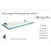 Fab Glass and Mirror Rectangle Floating Shelf Kit, 8