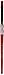 Royal Brush Big Kids Choice Flat Synthetic Hair Soft Rubber Grip Handle Paint Brush, Size 8, Pack of 12 - 1300676