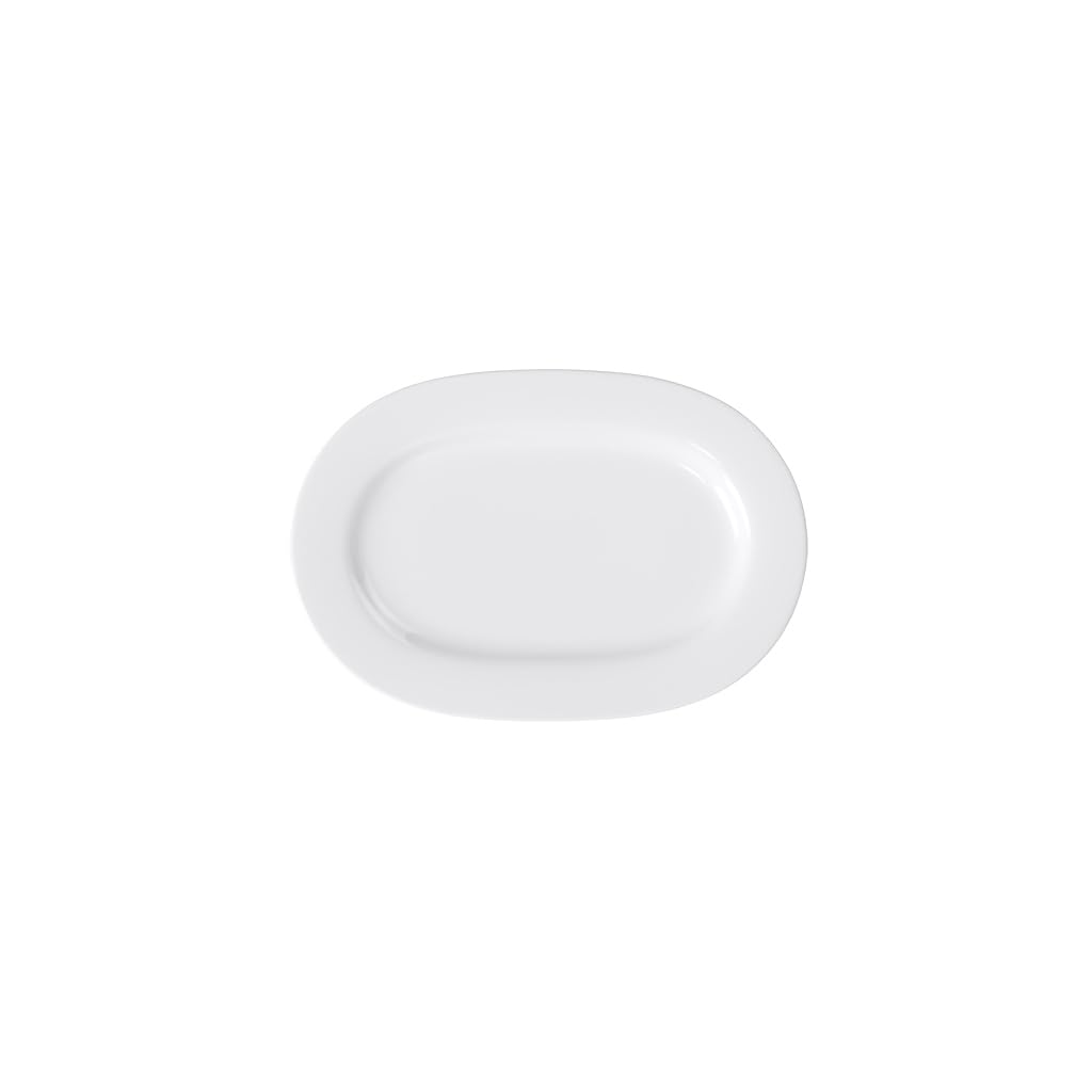 Villeroy & Boch - Royal Oval Plate, Elegant Serving Plate with Raised Edge Made of high Quality Premium Porcelain, Dishwasher Safe, 34 cm