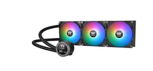 Thermaltake TH420 V2 Ultra ARGB Sync/AlO Liquid Cooler/ARGB Fan 120 * 3/PWM 500~1500rpm/Water Block 2.1 LCD/Black