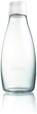 (Frosted White, 0.5) – Retap ApS 0.5 litre Medium Borosilicate Glass Water Bottle, Frosted White