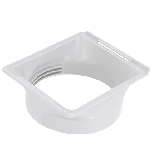 Portable Window AC Exhaust Hose Coupler Universal Thread Design ABS Rectangular to Round Exhaust Duct Hose Adapter Air Conditioner Coupler