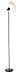 Adesso Home 3677-01 Transitional One Light Floor Lamp from Swivel Collection in Black Finish, Table