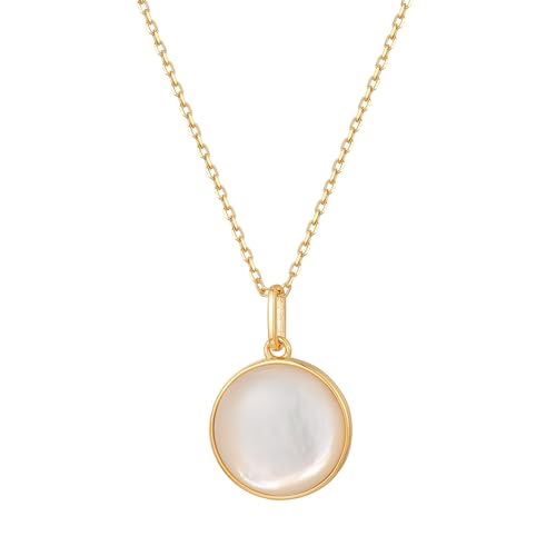 S.Leaf Shell Necklace for Women Sterling Silver Shell Pendant Minimalism Round I Heart I Square I Oval Mother of Pearl Necklace for Women