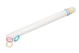 Fondant Rolling Pin with Rings, Extra long 20 Inch Non Stick plastic. Pizza, pasta and cookie rollings pins. By CiE (20 Inch)