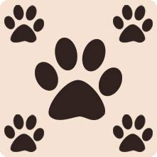 Magnolia with Brown Multi-Paws