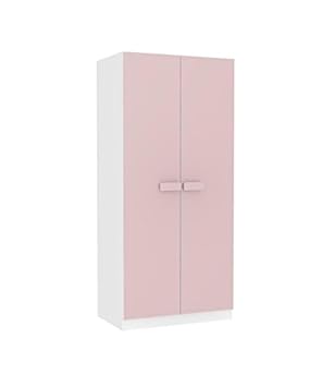 Hogar Decora Wardrobe Children 100 X 55 5 X 200 Cm White Baby Pink