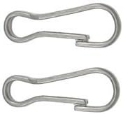 30 Pack Steel Keychain Key Clasp, 2.7cm x 1cm x .2cm, 304 Stainless Steel Key Clasp, Key Ring Split Ring Keys Clip Quick Link Hook Connectors, SS, BRAND NEW