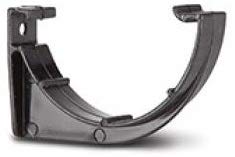 Pack of 3 X Polypipe 150mm (6") Half Round Gutter Fascia Bracket RL609b Black