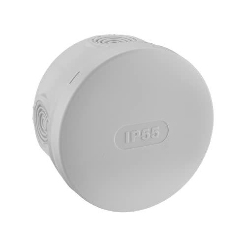 Debflex 718804 – Elektrische Umleitungsdose – wasserdichte Anschlussdose für den Außenbereich – IP55 – Durchmesser 85