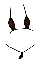 LinvMe Women's Sheer Mesh Micro Bikini Extreme