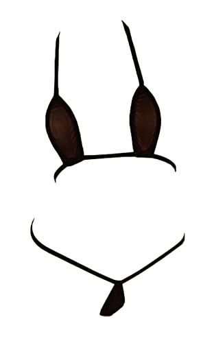LinvMe Women's Sheer Mesh Micro Bikini Extreme