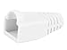Monoprice [50pcs] RJ-45 Color Coded Strain Relief Boots - White primary