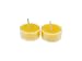 ELITE SELECTION Clear Cup Yellow Tea Light Candles Bulk Candles Pack of 48 - Pure Refined Bees Wax for Smokeless Burning - 4.5 Hour Long Burning Tealight Votive Candles - for Holiday, Home Decoration