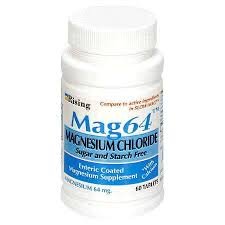 Rising Mag64 Magnesium Chloride with Calcium Tablets 60 ea