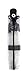SMARTBULLE Transparent Folding Umbrella - Compact; Sturdy; Windproof; Automatic opening; Diameter=98cm; Umbrella for Men/Women; Colour: BLACK border