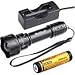 EVOLVA FUTURE TECHNOLOGY T20 IR 850nm IR Light Illuminator Infrared Led Flashlight 38mm Lens IR Torch for Long Rang Night Vision Scope Hunting (Battery and Charger Package) primary