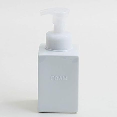 Amazon Lolo 白 スクエア フォームボトル ディスペンサー ソープ シャンプー用ディスペンサー ホーム キッチン オンライン通販