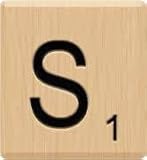 (10) Beautiful Scrabble Letter S Tiles, Scrabble for Crafts, Scrabble Game Piece S, 10 Letter S, Hardwood, Individual Scrabble Tiles for Crafts, A to Z Scrabble Tiles