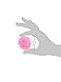 Longzang Baby Carriage Fondant Silicone Sugar Craft Mold, Mini, Pink