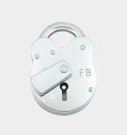 Fire Brigade Padlock FB1 2L Only, Silver