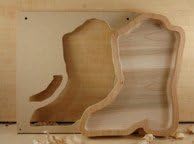 WoodlineBowl and Tray Template Cowboy Boot Design