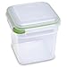 Sterilite 04341403 12.6 Cup Clear Ultra+latch Square Container